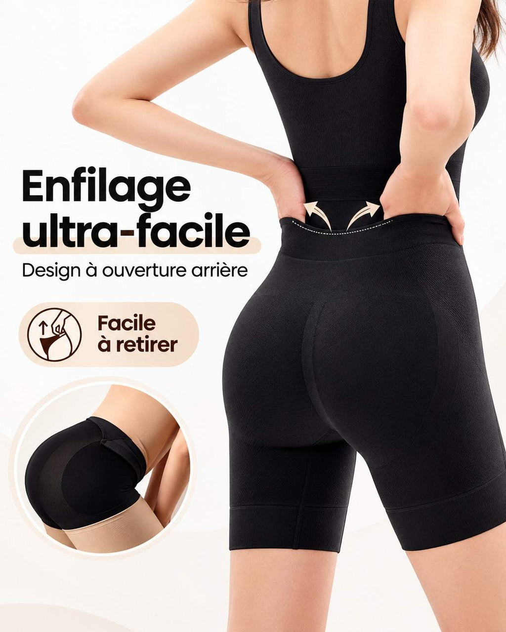 Body Gainant Femme Sculptant – Ventre Plat, Fessier Galbé & Ouverture Arrière Pratique
