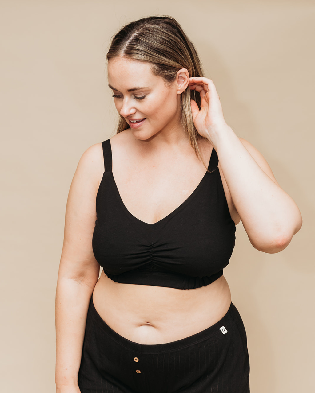 Organic Full Bust Sports Bra - 100% Organic Cotton