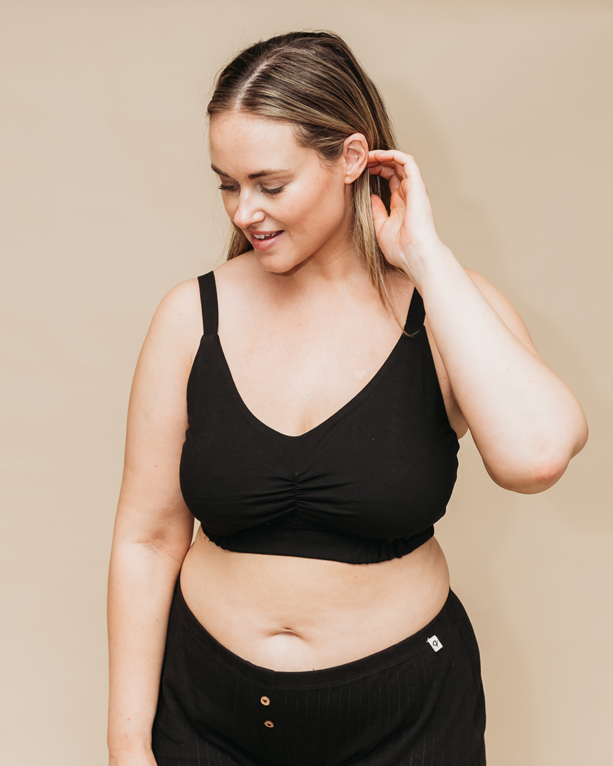 Organic Full Bust Sports Bra - 100% Organic Cotton