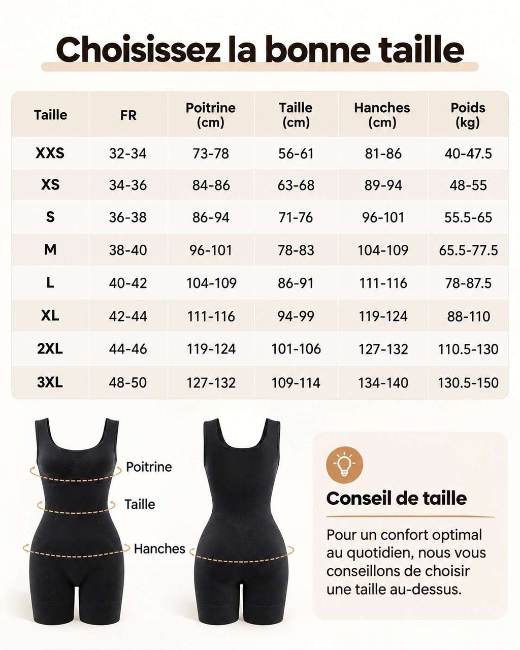 Body Gainant Femme Sculptant – Ventre Plat, Fessier Galbé & Ouverture Arrière Pratique