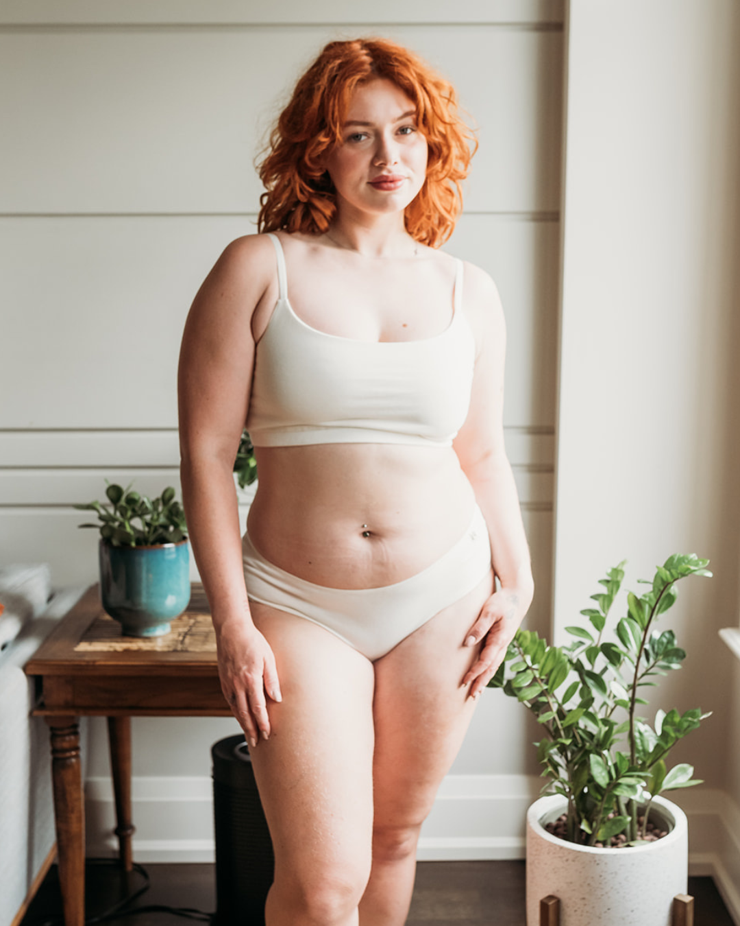 Natural (no dye) Womens Everyday Bikini - 100% Organic Cotton