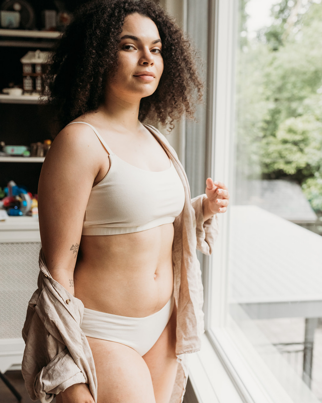 Natural (no dye) Womens Everyday Bikini - 100% Organic Cotton