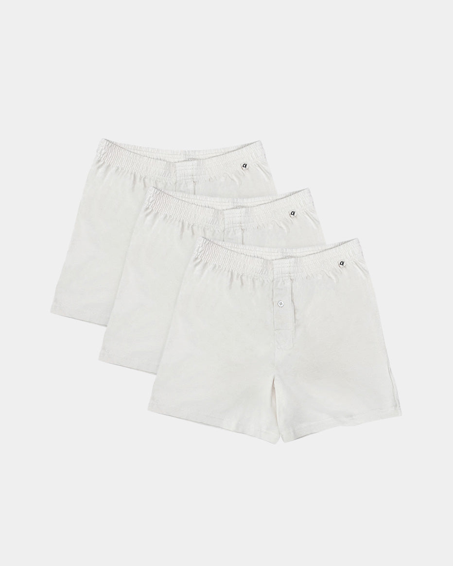 Natural (no dye) Everyday Knit Boxers - 100% Organic Cotton