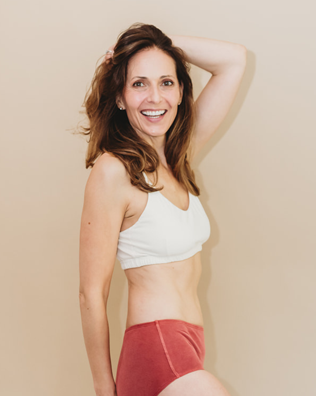 Natural (no dye) Women's Criss-Cross Bralette - 100% Organic Cotton