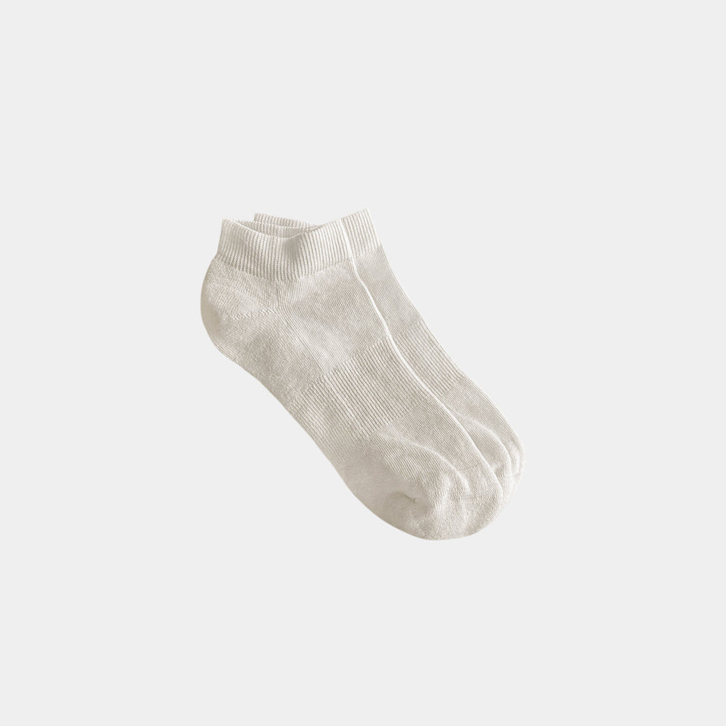 Natural (no dye) Lightweight Adult Ankle Socks - 98% Organic Cotton