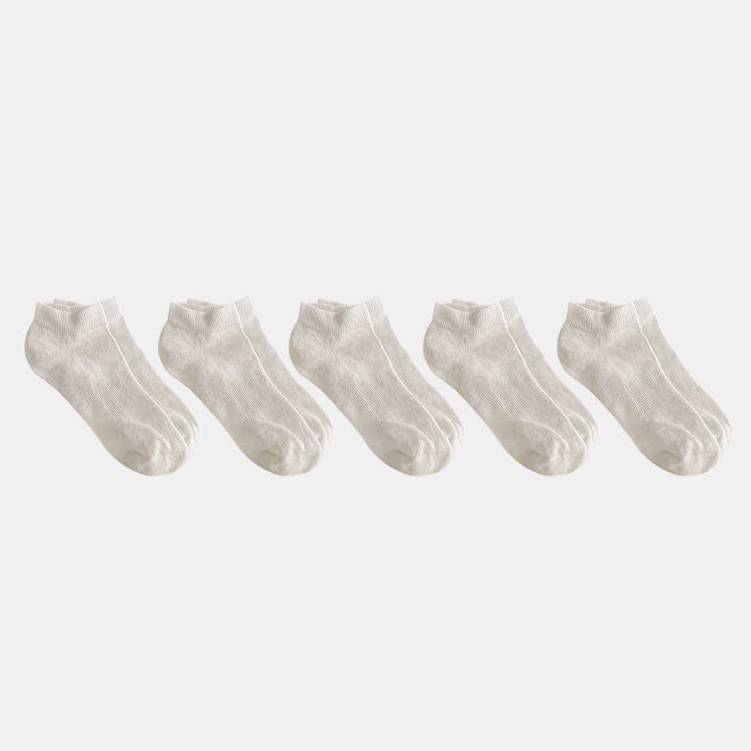 Natural (no dye) Lightweight Adult Ankle Socks - 98% Organic Cotton