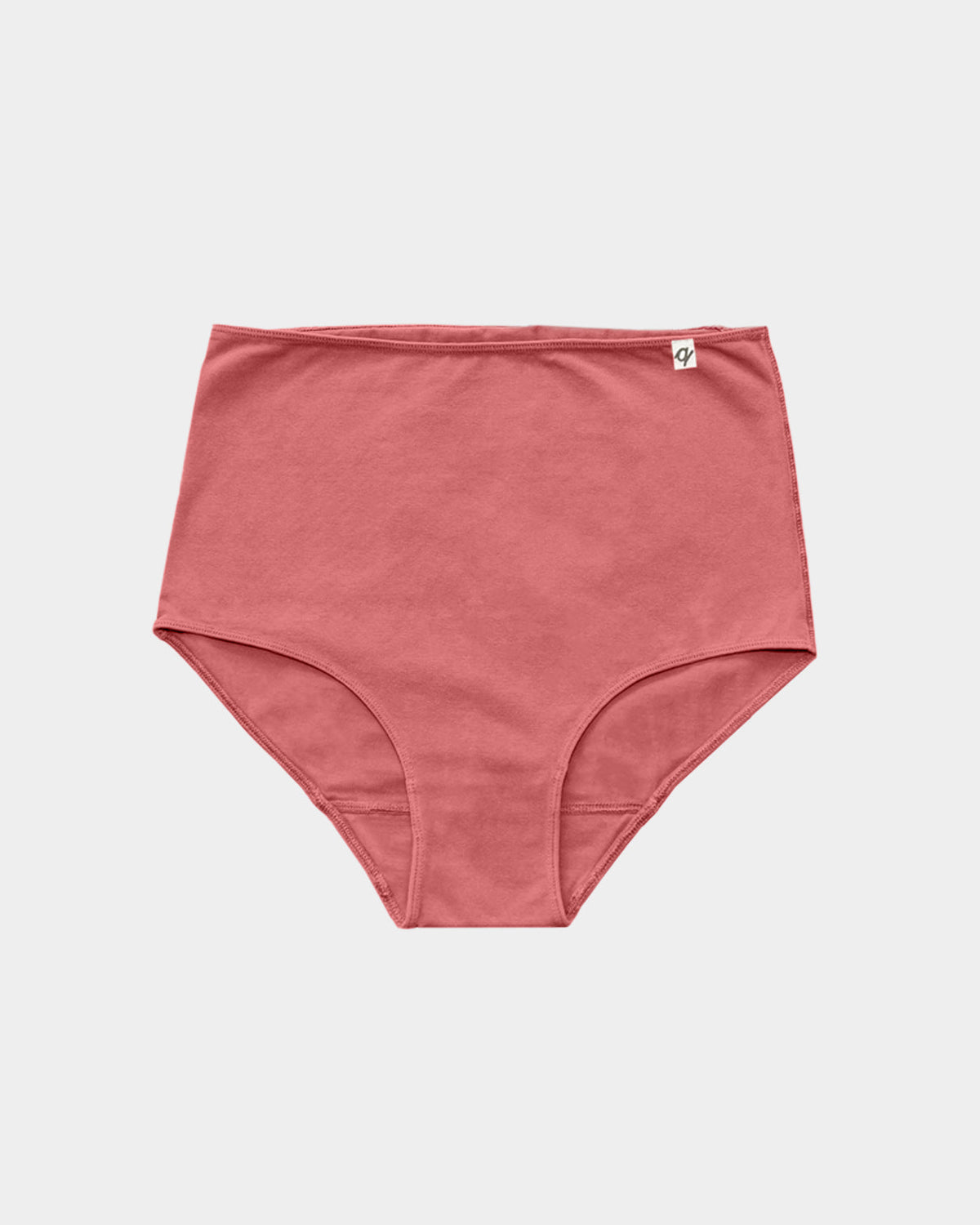 Women's High Waist Brief - Natural, Plant Dyes - 95% Organic Cotton (2 pack)