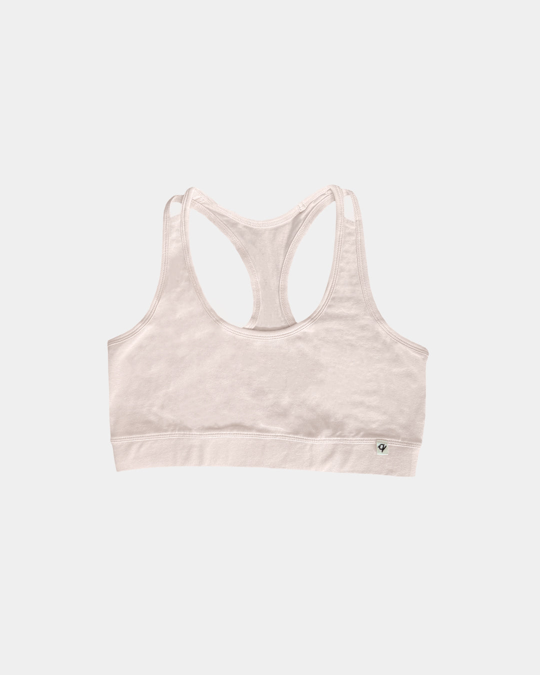 Organic Racerback Sports Bra - Natural, Plant Dyes - 95% Organic Cotton