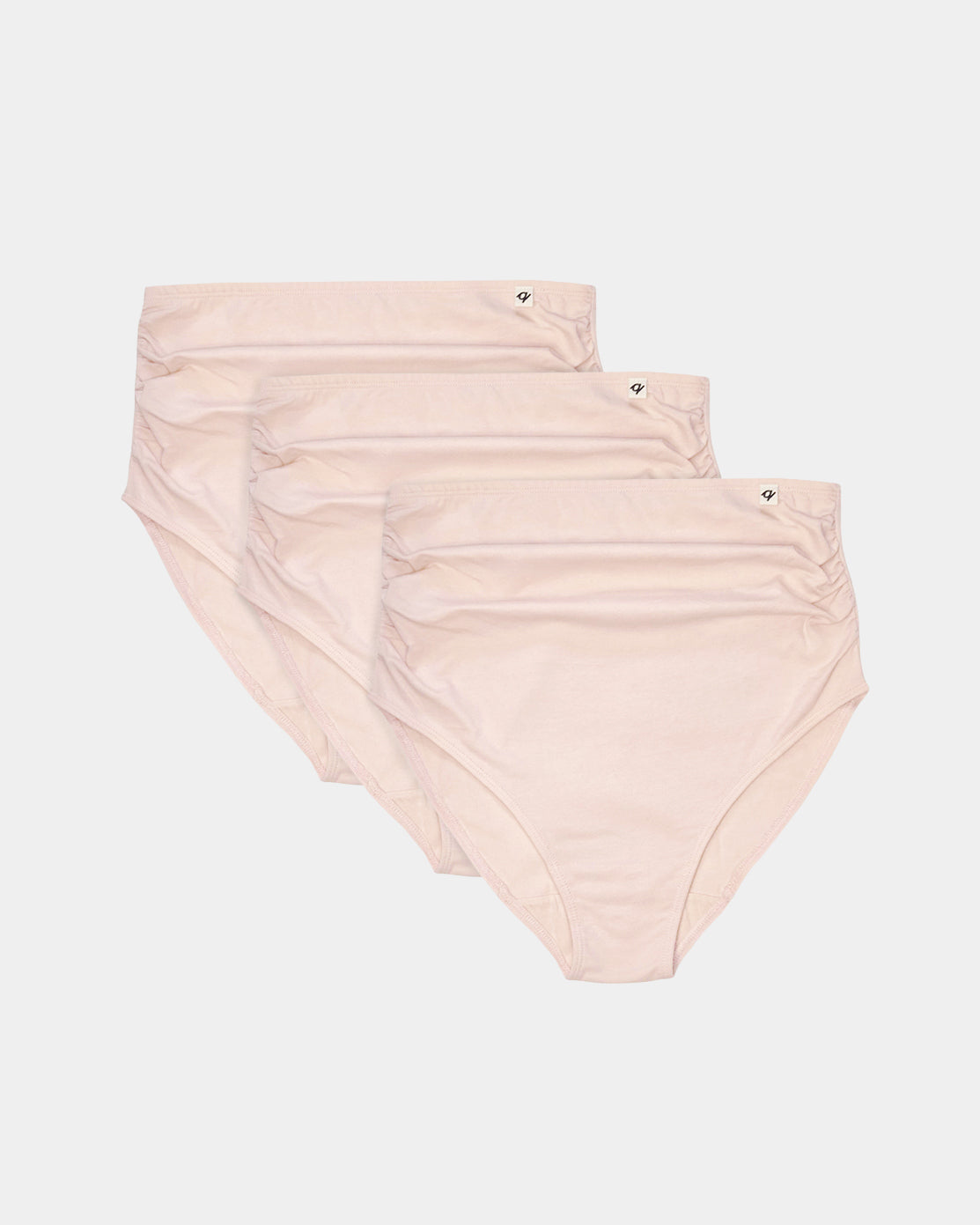 Maternity High Waist Briefs - Natural, Plant Dyes - 95% Organic Cotton
