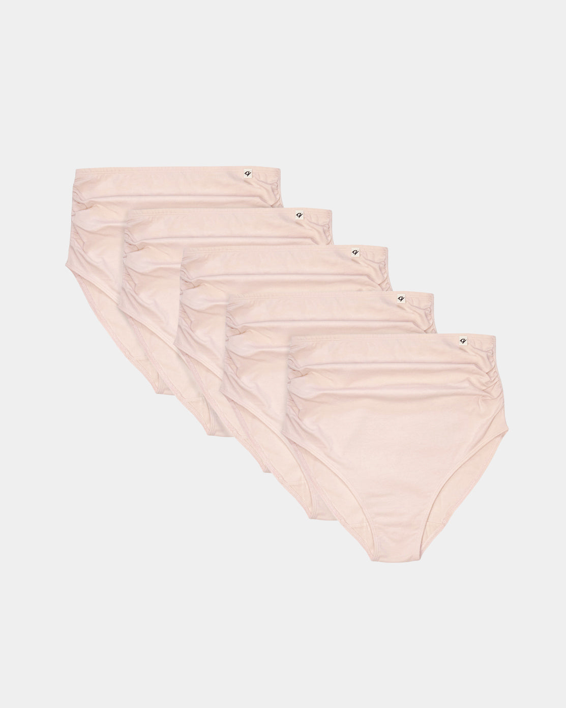 Maternity High Waist Briefs - Natural, Plant Dyes - 95% Organic Cotton