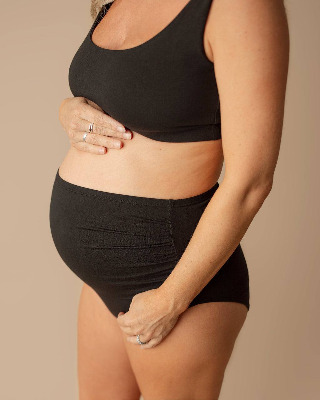 Maternity High Waist Briefs - 95% Organic Cotton