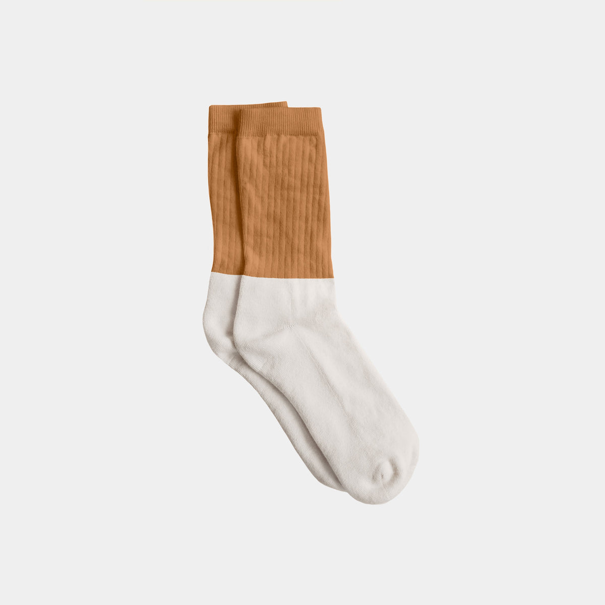 Natural (no dye) Midweight Crew Pacers - 97% Organic Cotton
