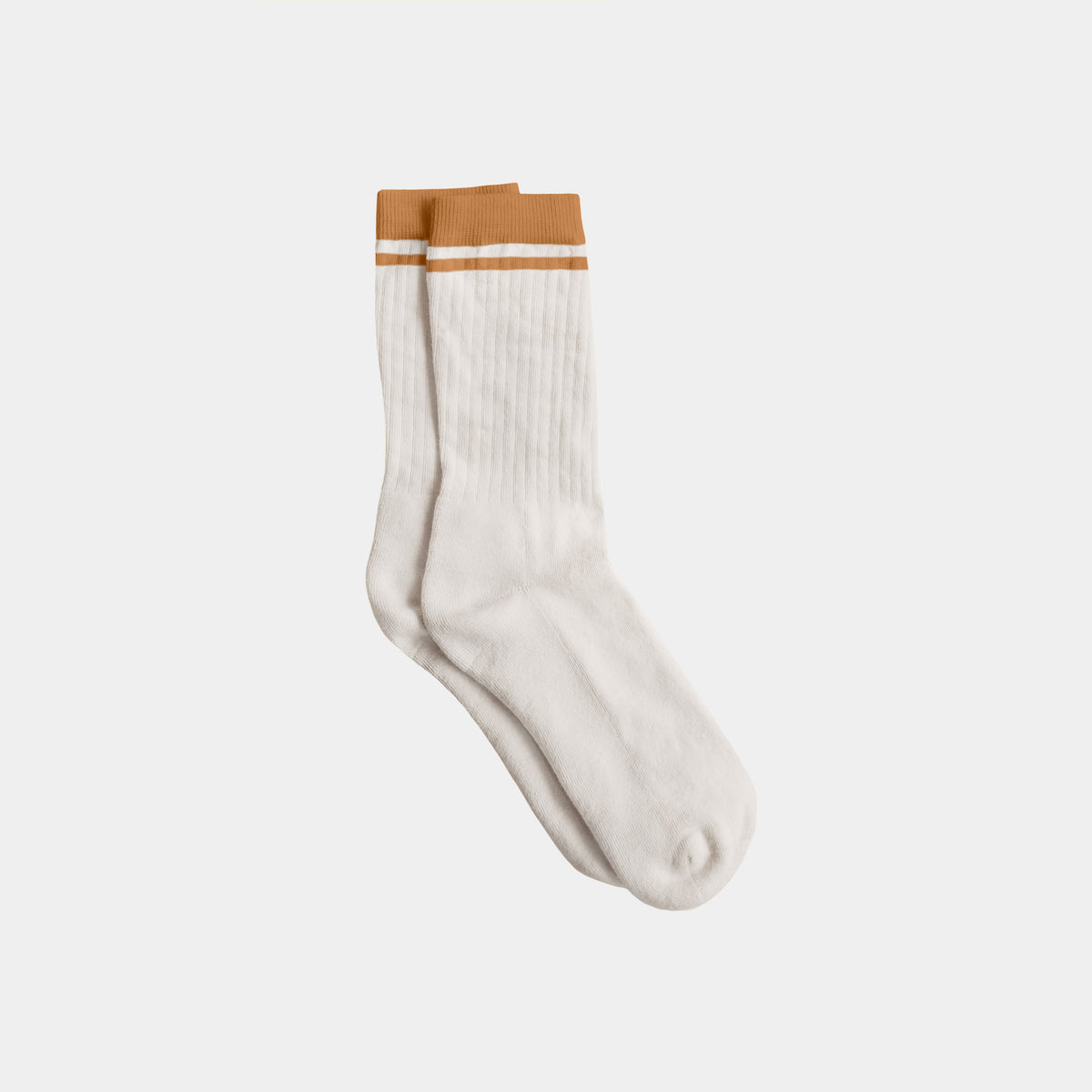 Natural (no dye) Midweight Crew Pacers - 97% Organic Cotton
