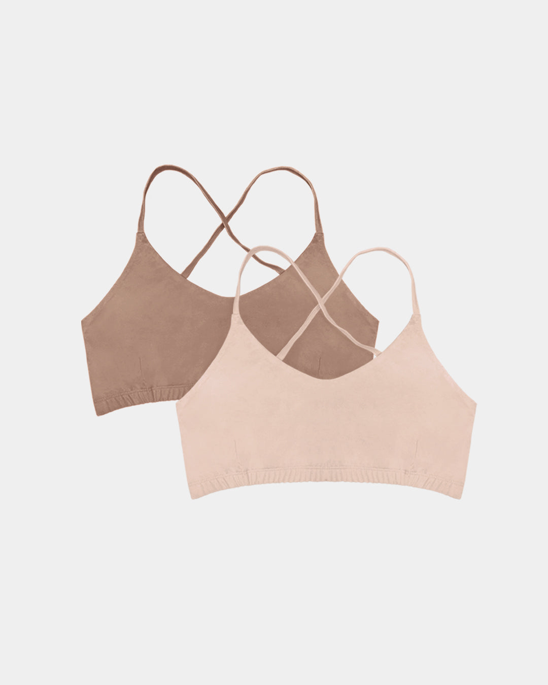 Women's Criss-Cross Bralette - Natural, Plant Dyes - 100% Organic Cotton