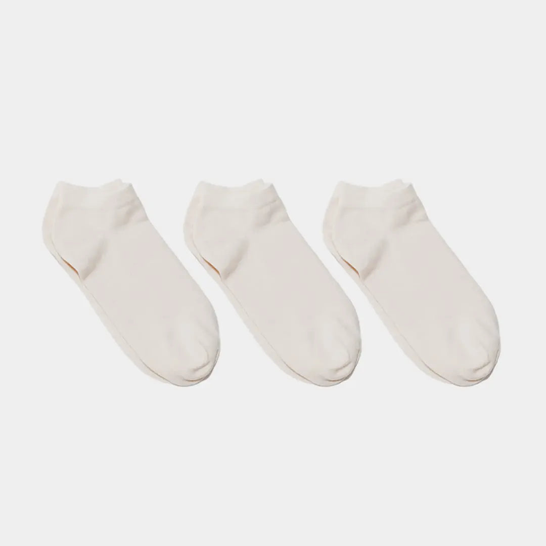 Natural (no dye) Lightweight Adult Ankle Socks - 98% Organic Cotton
