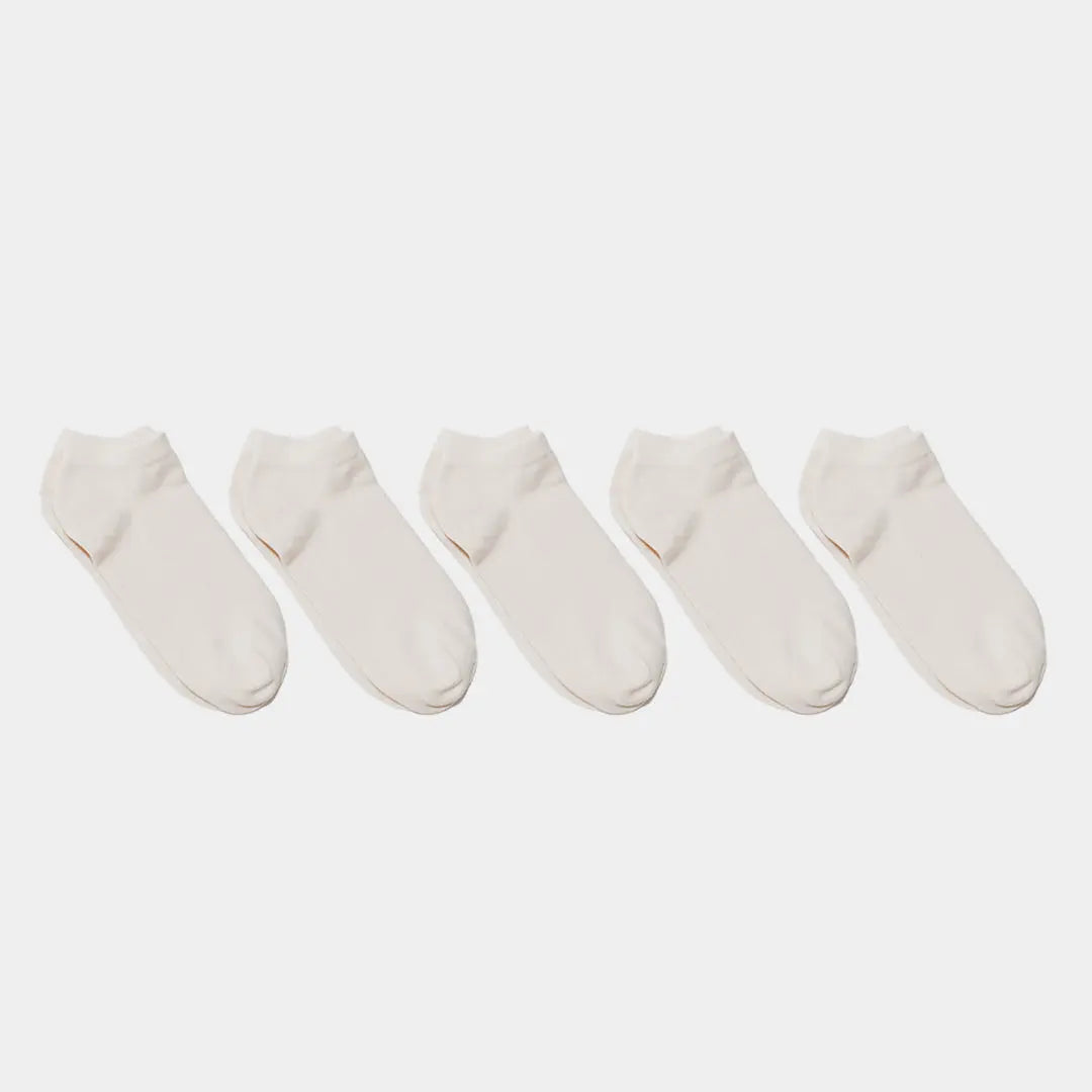 Natural (no dye) Lightweight Adult Ankle Socks - 98% Organic Cotton