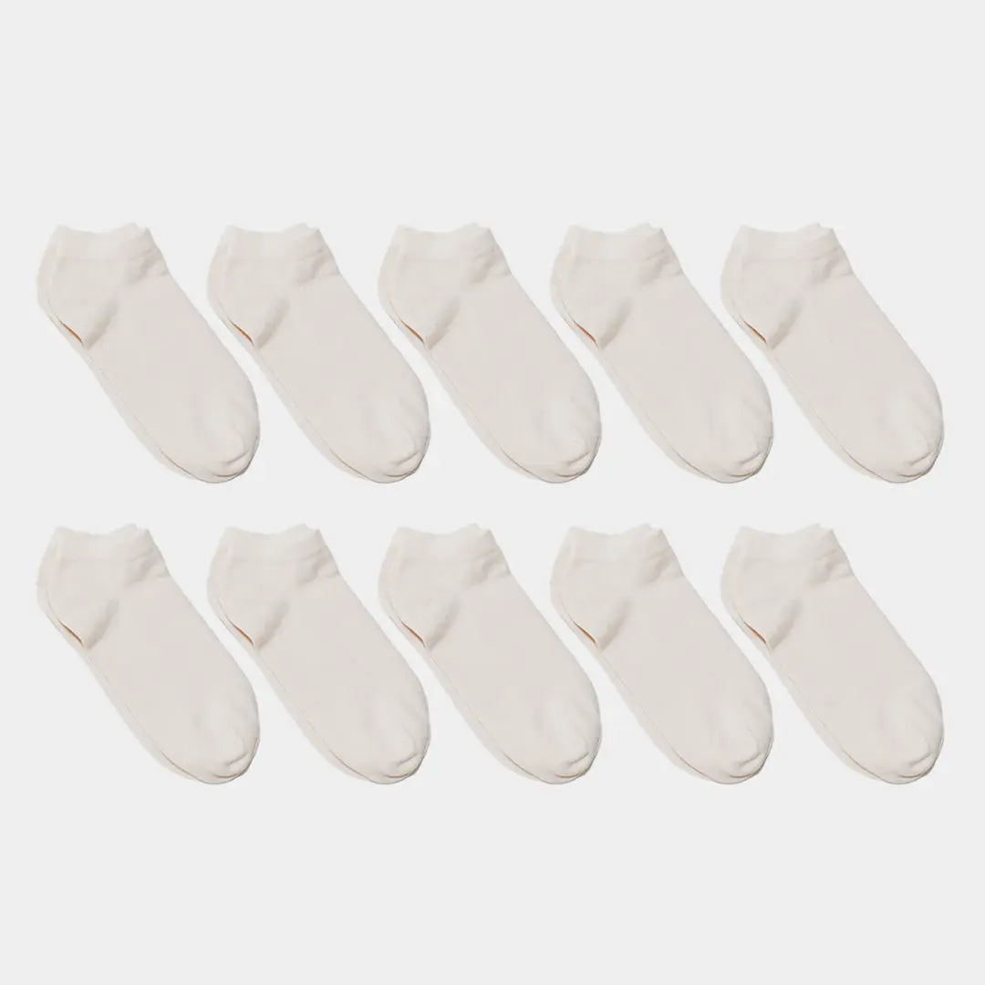 Natural (no dye) Lightweight Adult Ankle Socks - 98% Organic Cotton