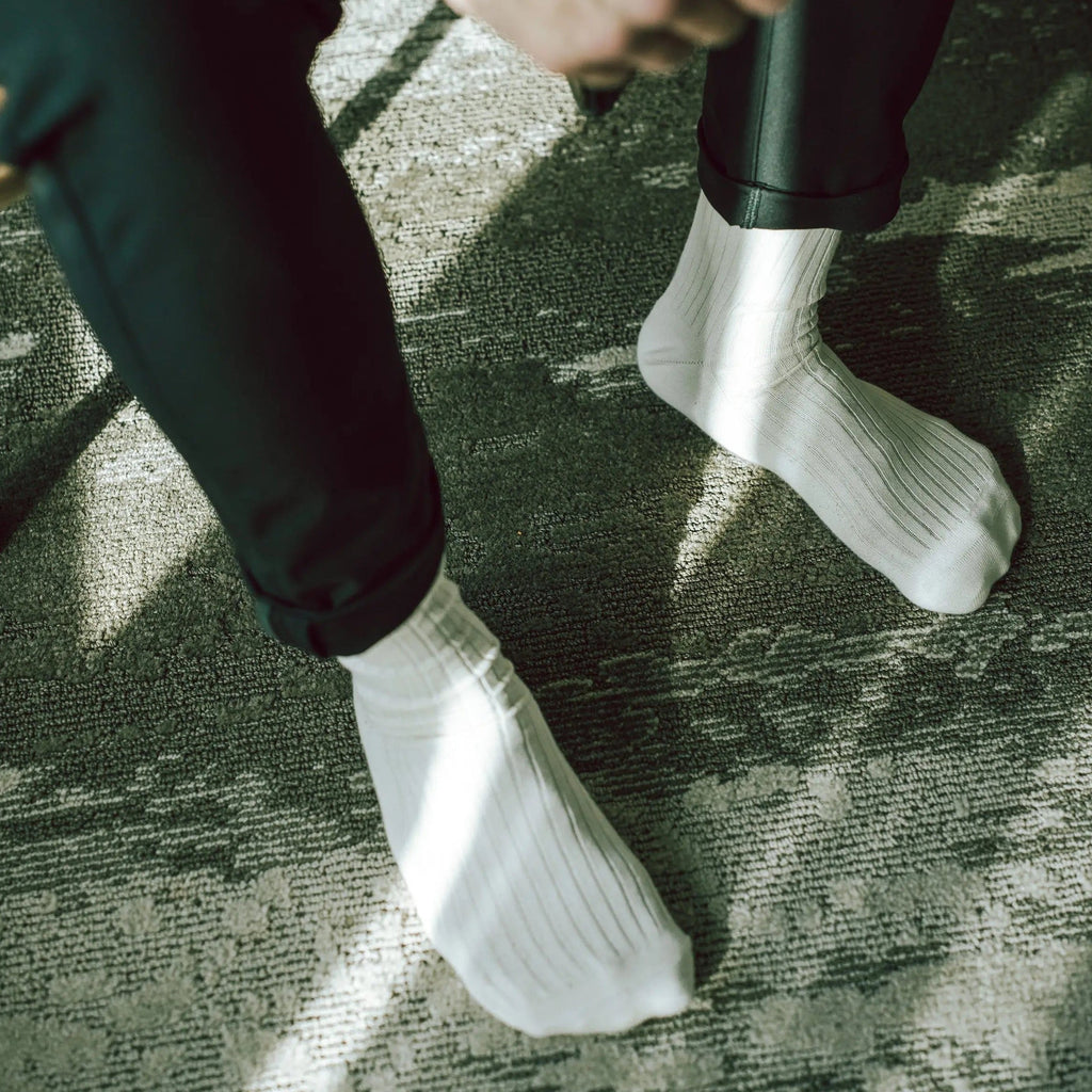 Adult Ribbed Socks - 100% Organic Cotton
