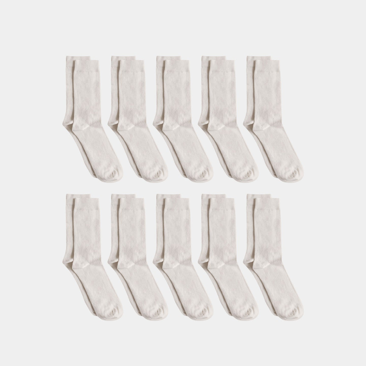 Natural (no dye) Adult Trouser Socks - 98% Organic Cotton