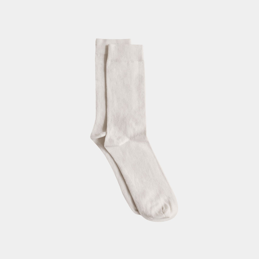 Natural (no dye) Adult Trouser Socks - 98% Organic Cotton