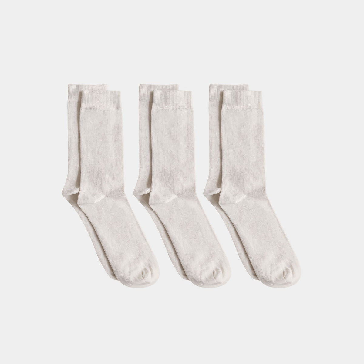 Natural (no dye) Adult Trouser Socks - 98% Organic Cotton