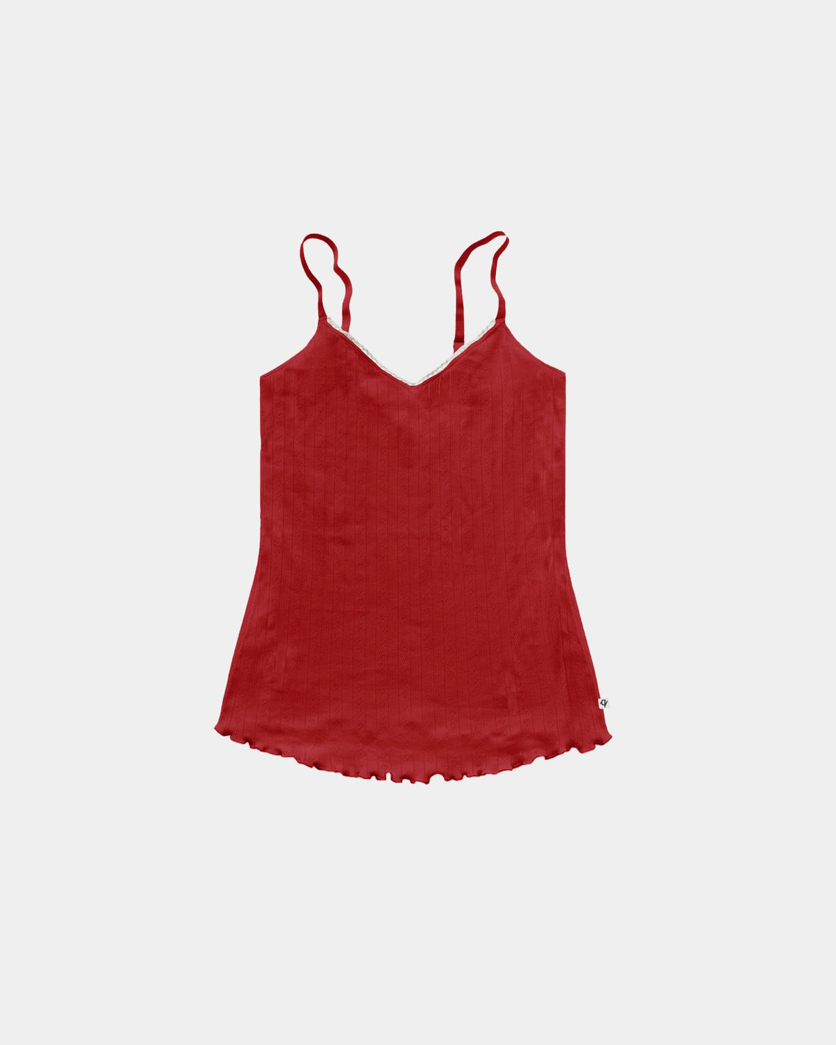 Women's Pointelle Tank Top - 100% Organic Cotton