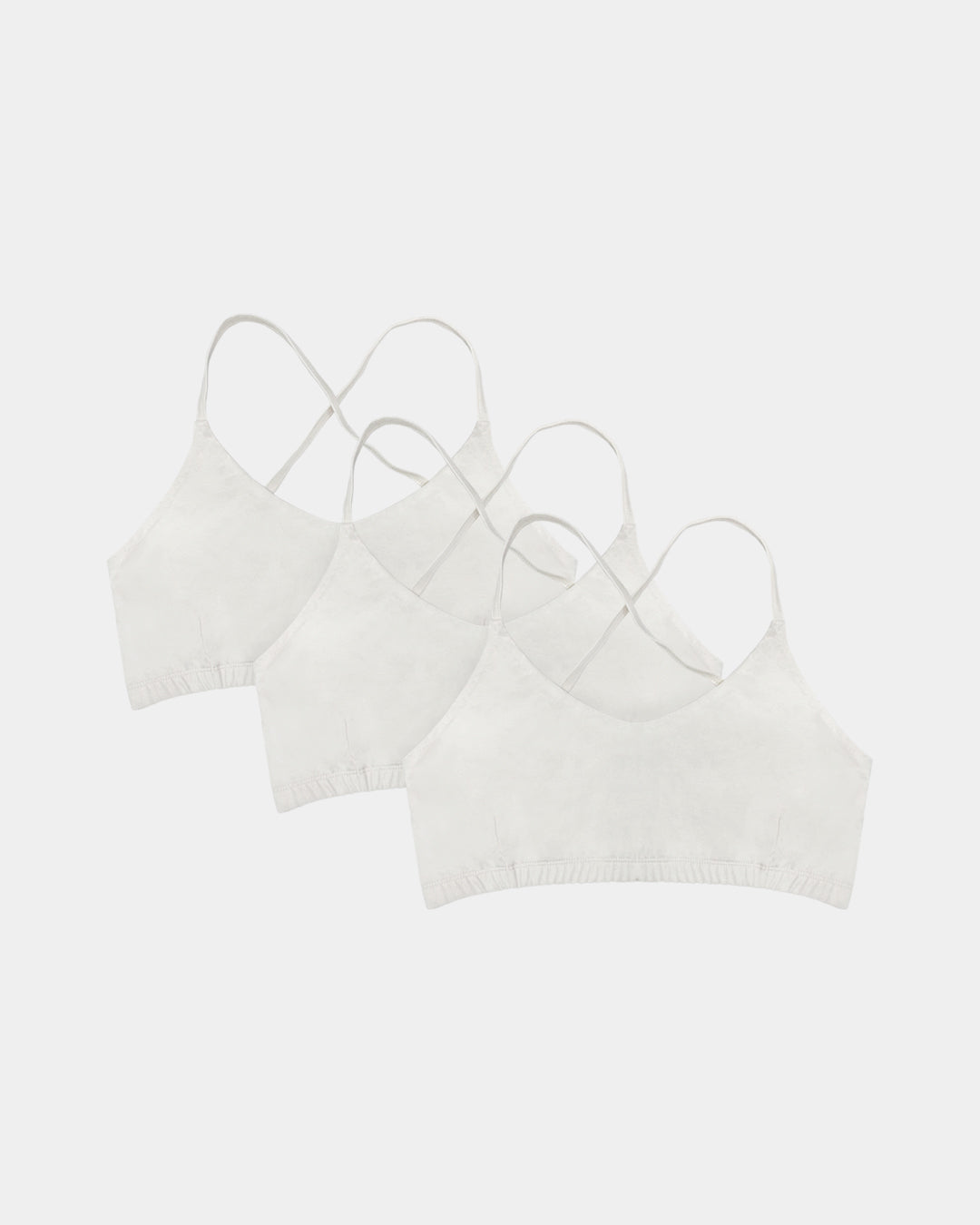 Natural (no dye) Women's Criss-Cross Bralette - 100% Organic Cotton