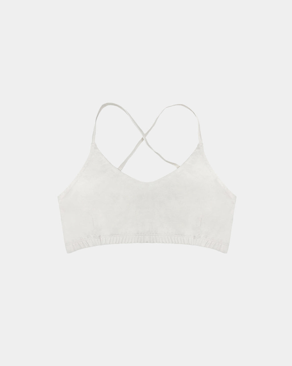 Natural (no dye) Women's Criss-Cross Bralette - 100% Organic Cotton