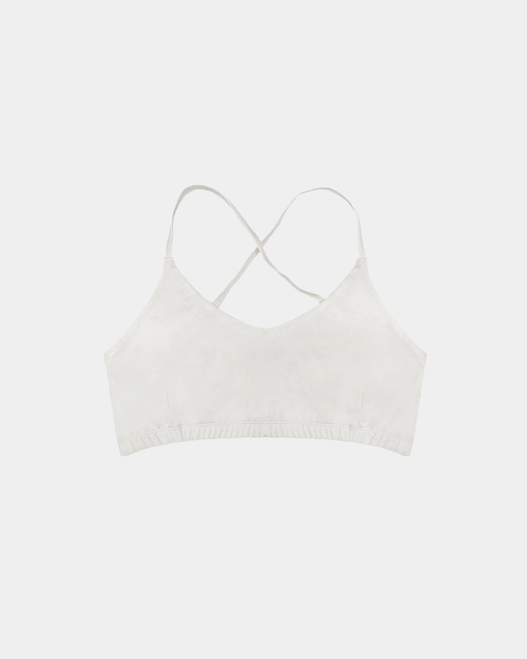 Natural (no dye) Women's Criss-Cross Bralette - 100% Organic Cotton