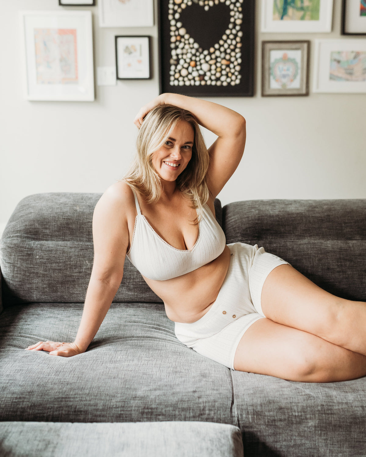 Women's Pointelle Boxers - 100% Organic Cotton