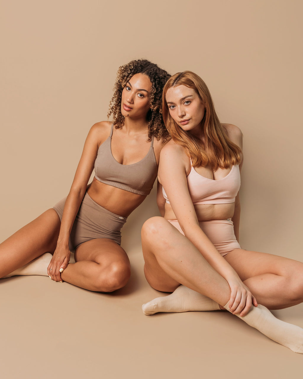 Women's Criss-Cross Bralette - Natural, Plant Dyes - 100% Organic Cotton