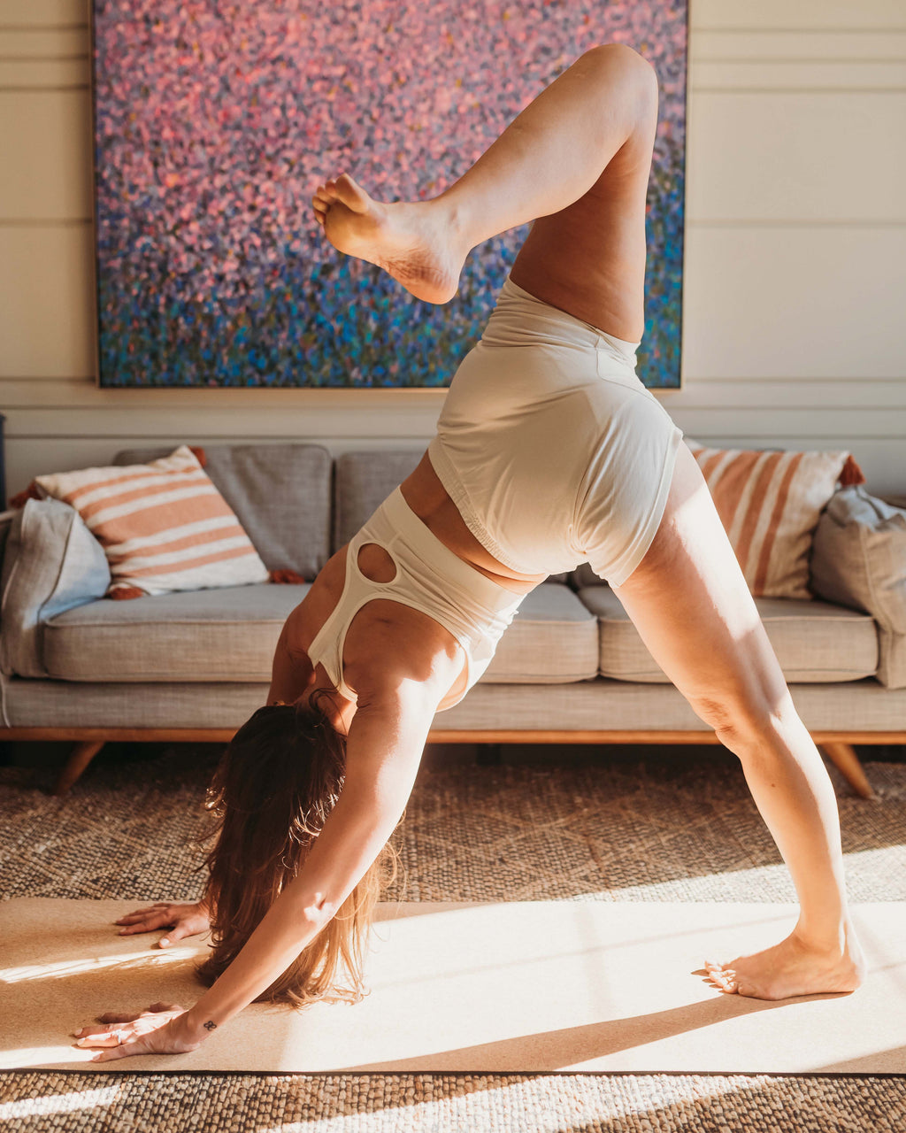 Organic Racerback Sports Bra - 95% Organic Cotton